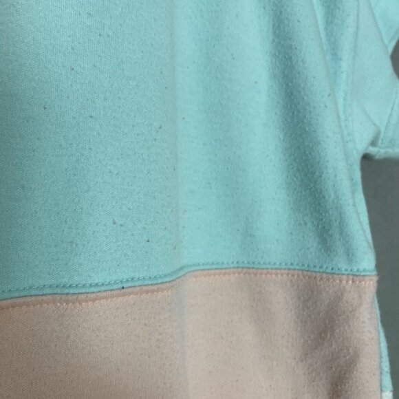 Vintage 80s Shirt Striped FLAWS Pastel Short Sleeves Button Collar Women Retro - Picture 10 of 12